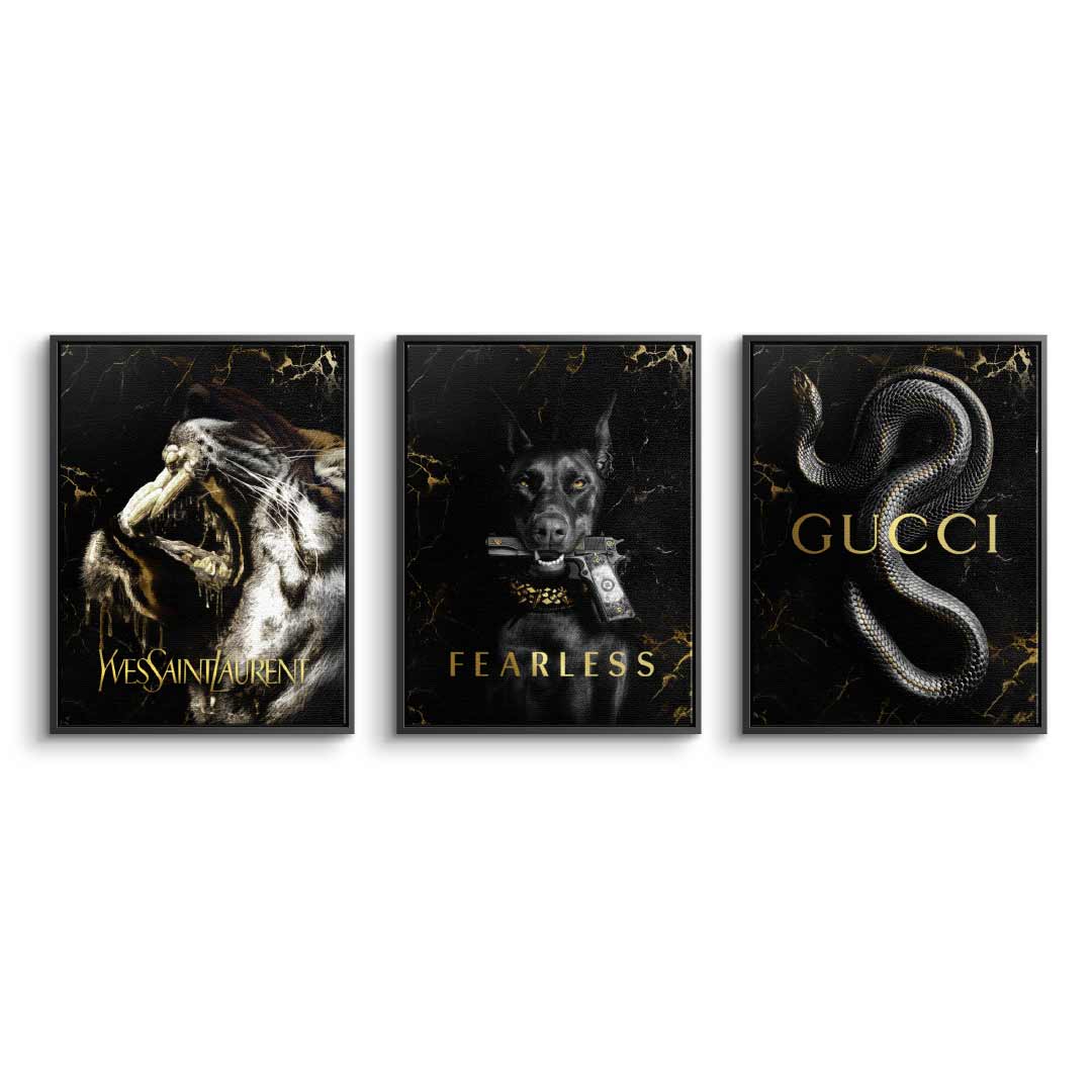 Luxury Gold Animals - Canvas 3x