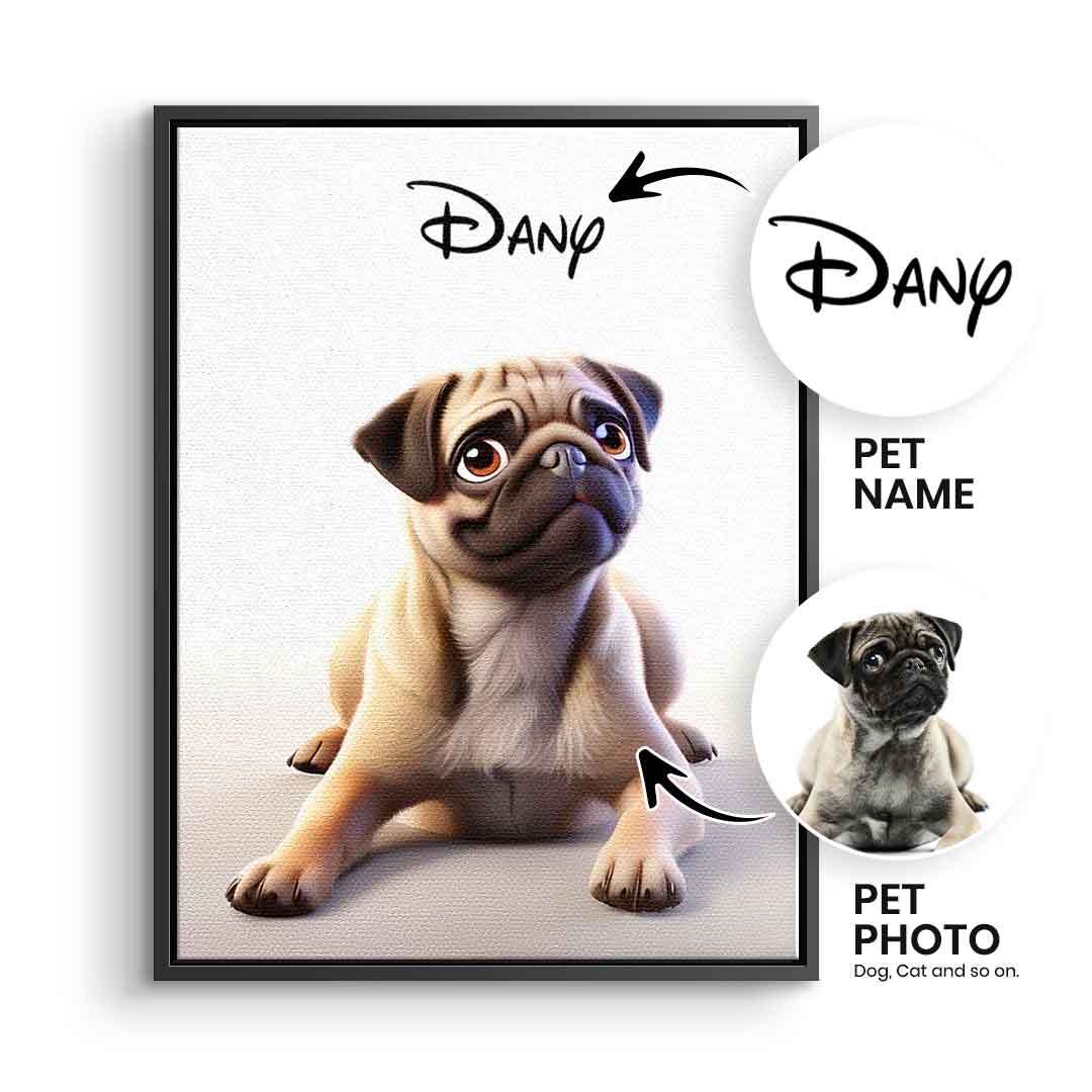 Cartoon Pet Portrait Customizable