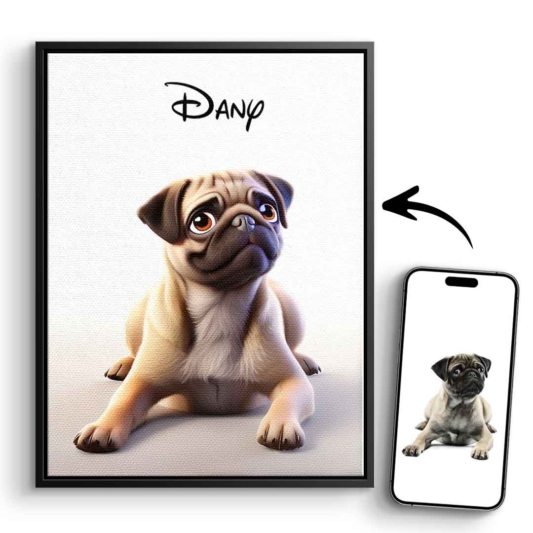 Cartoon Pet Portrait Customizable