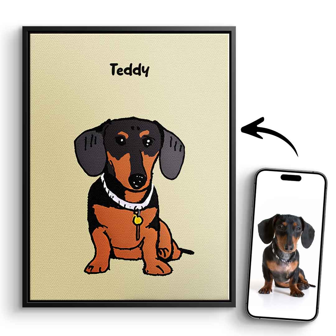 Child Painted Pet Portrait Customizable