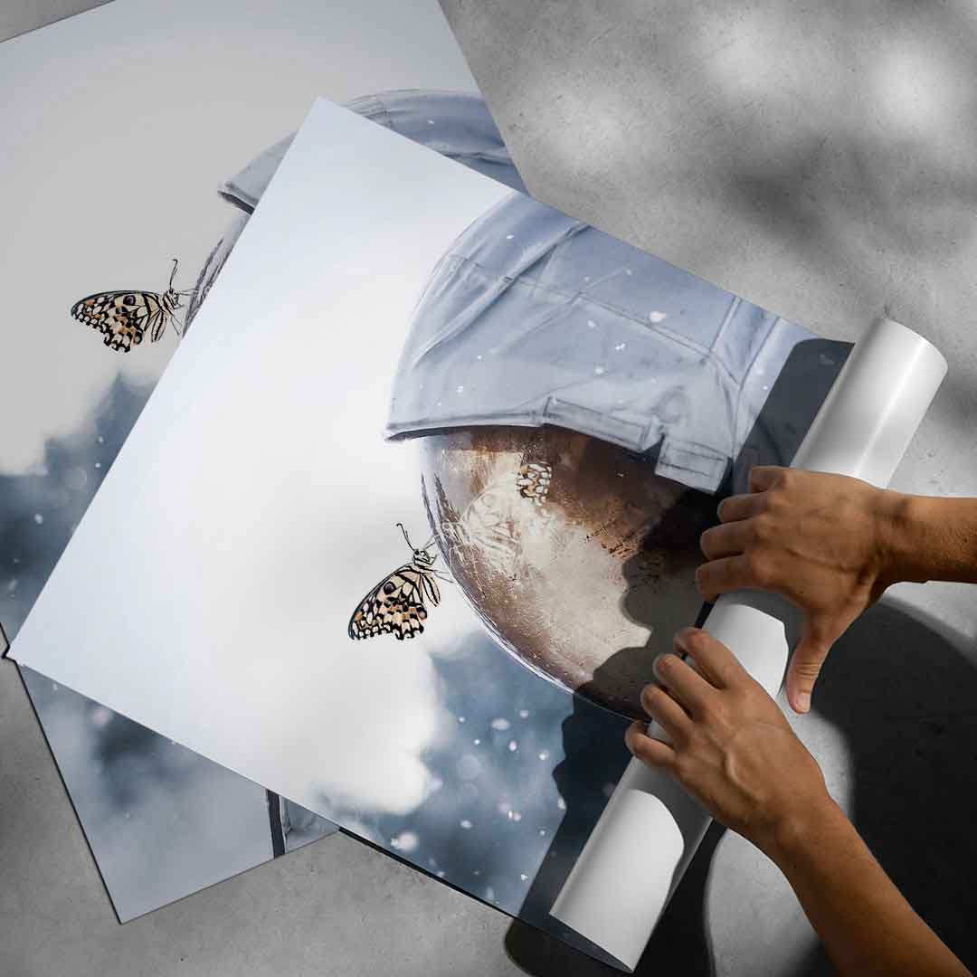 Astronaut Butterfly - Poster