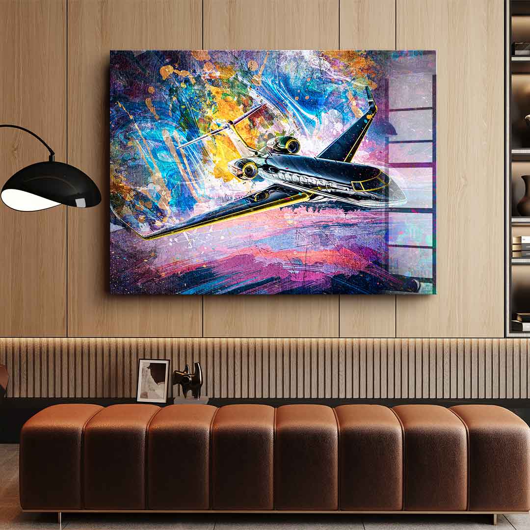 Private Jet - acrylic glass