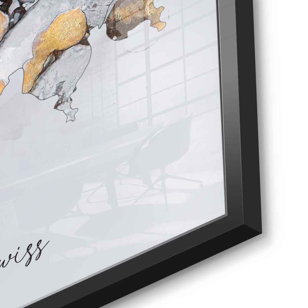 Abstract Countries - Swiss - acrylic glass