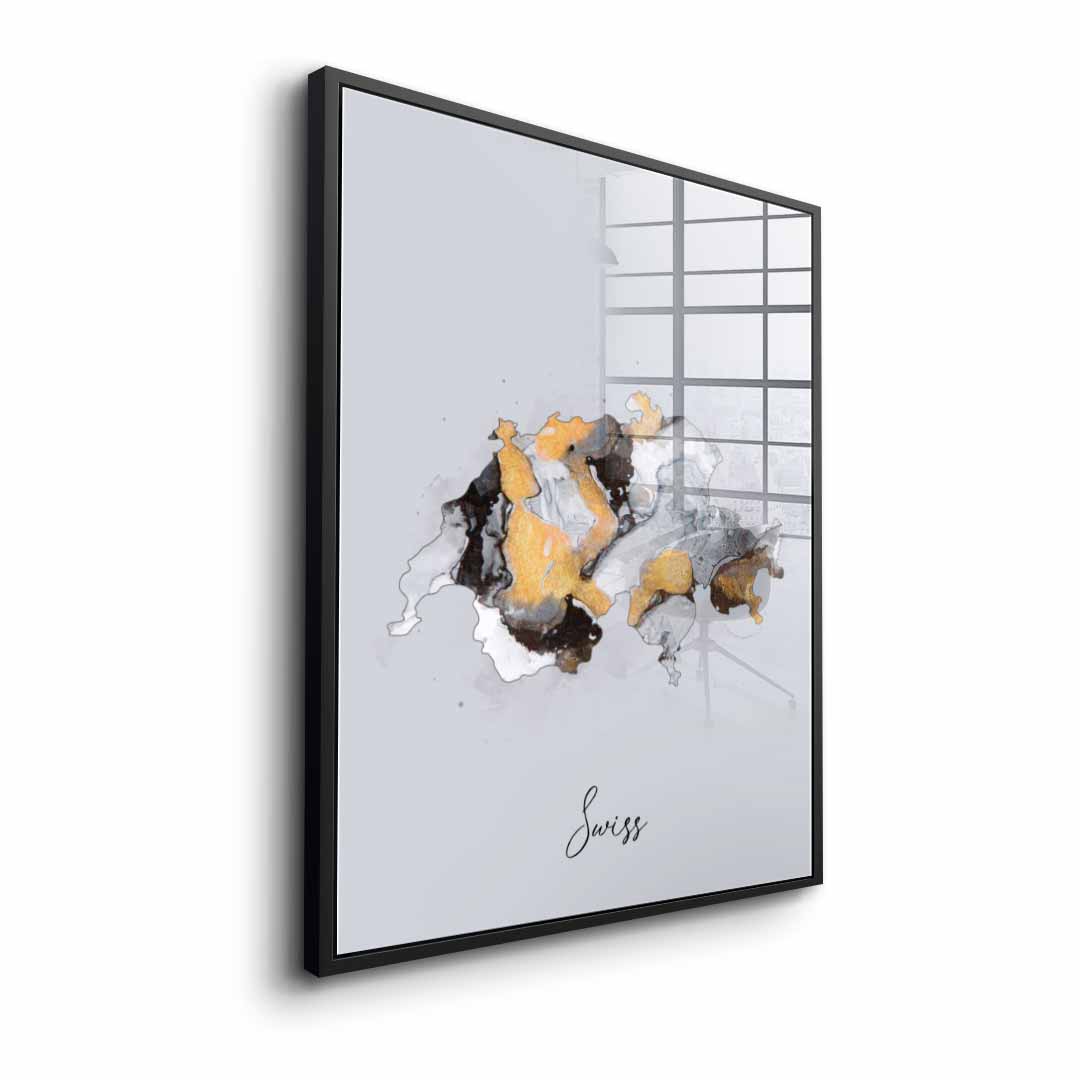 Abstract Countries - Swiss - acrylic glass