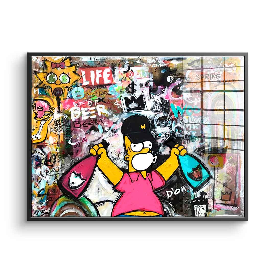 Simpson Collage - acrylic glass