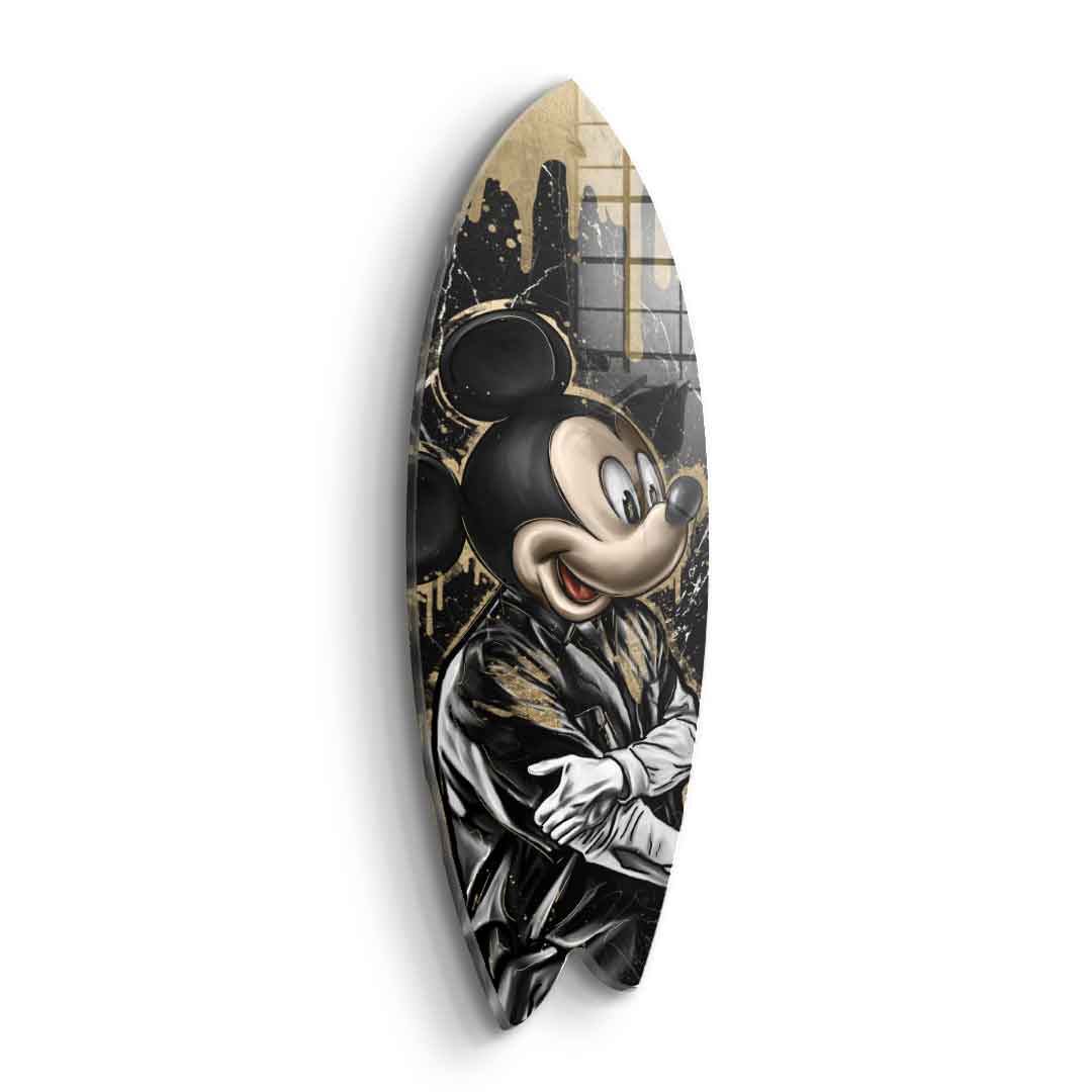 Surfboard Gangster King - acrylic glass