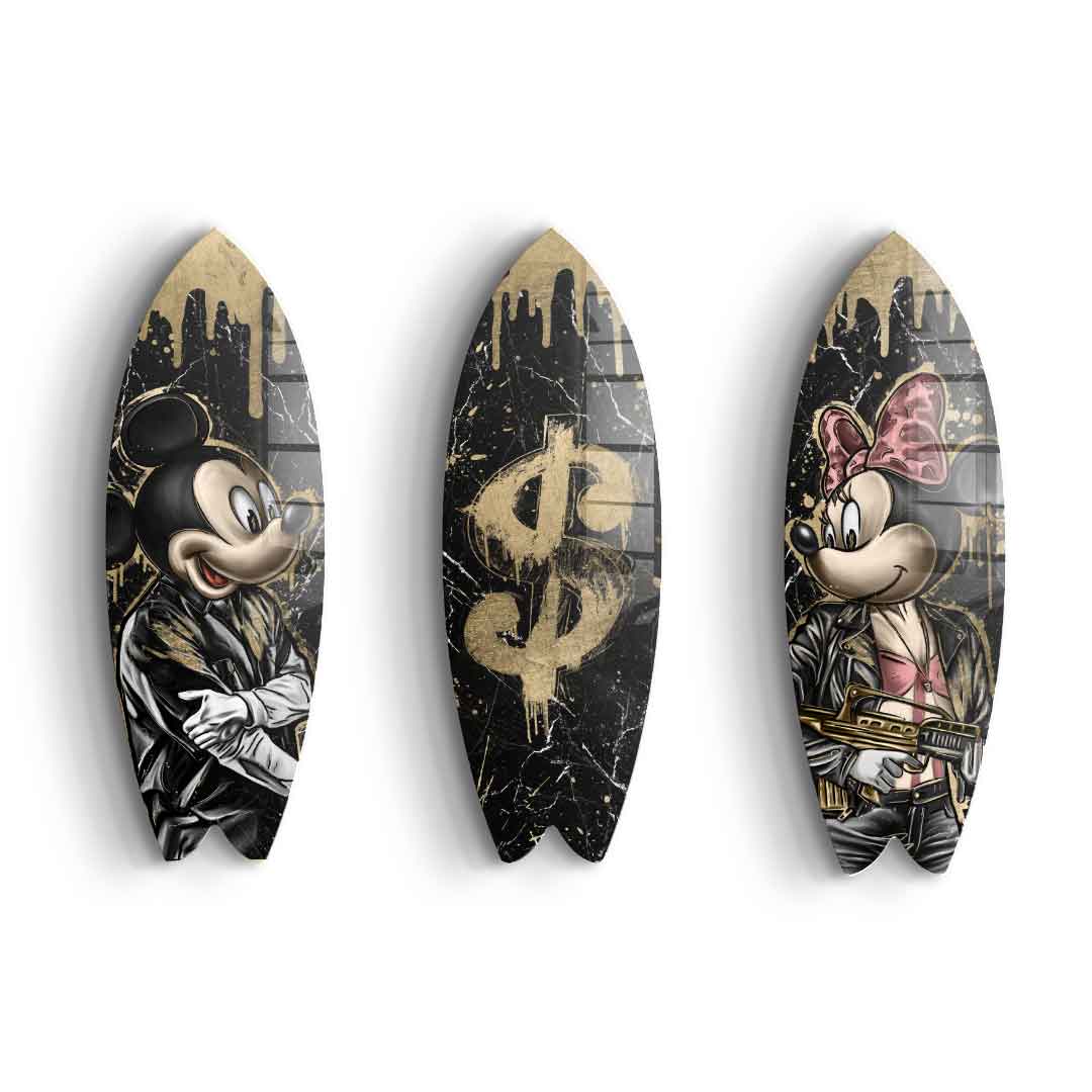 Surfboard Gangster Card Bundle - Gold Leaf 3x