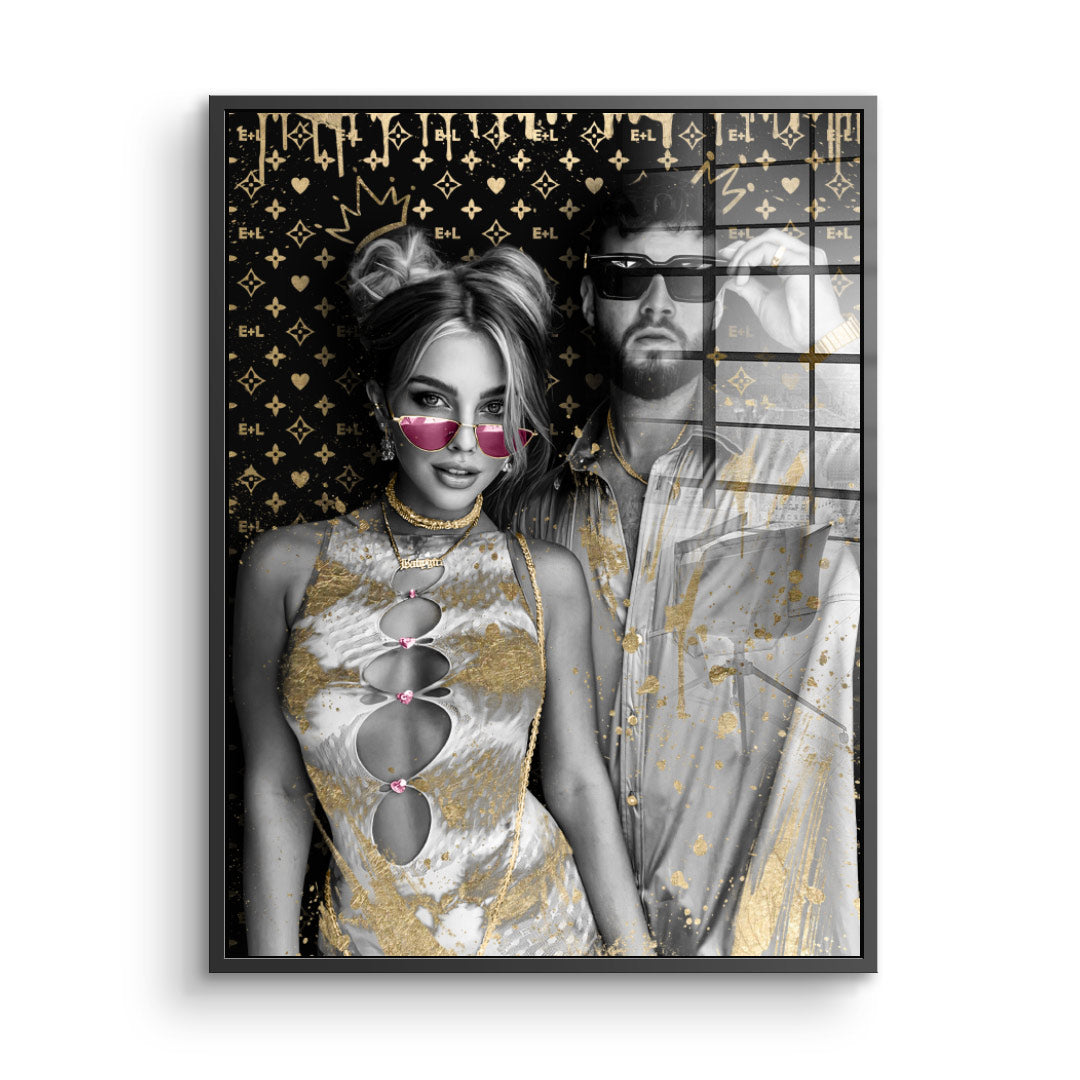 Unique - Couple Editable Art - acrylic glass