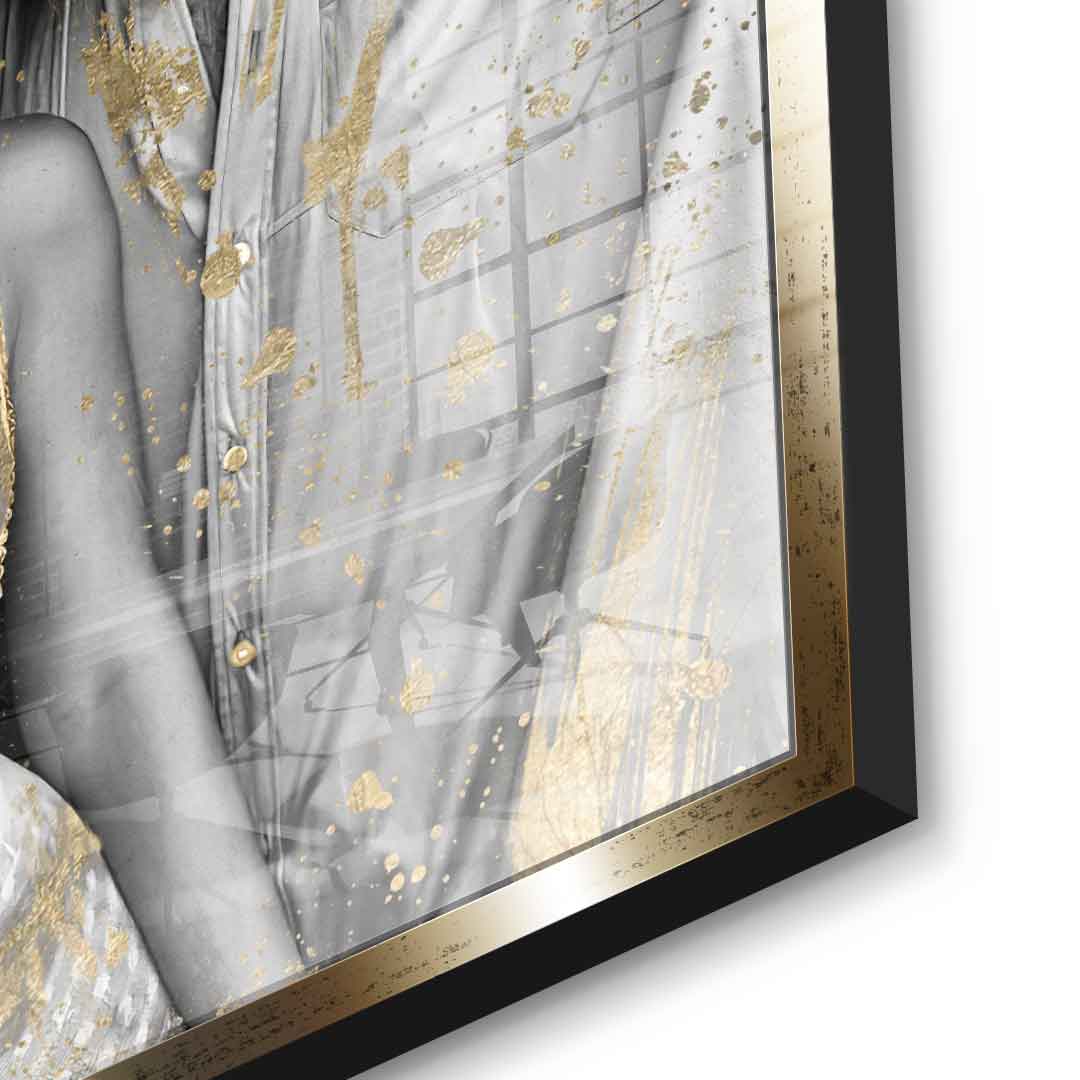 Unique - Couple Editable Art - Gold Leaf